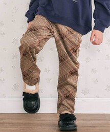 SLAP SLIP | 【お揃い】チェックくるま総柄ロングパンツ(80~130cm)(その他パンツ)