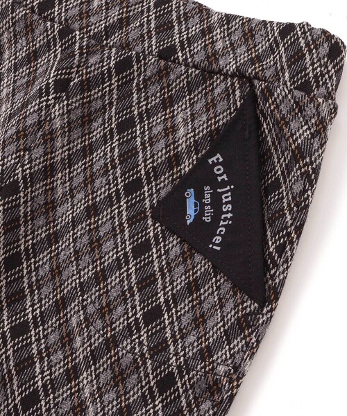 SLAP SLIP（スラップスリップ）の「【お揃い】チェックくるま総柄ロングパンツ(80~130cm)（その他パンツ・キッズ・ブルー系その他2/ブラウン系その他/ブラック系その他/ベージュ系その他・130cm/80ｃｍ/100cm/120cm/90cm/110cm）」の11枚目の写真