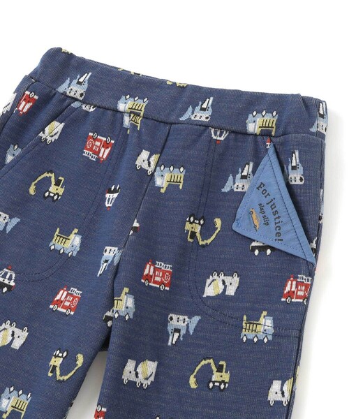 SLAP SLIP（スラップスリップ）の「【お揃い】チェックくるま総柄ロングパンツ(80~130cm)（その他パンツ・キッズ・ブルー系その他2/ブラウン系その他/ブラック系その他/ベージュ系その他・130cm/80ｃｍ/100cm/120cm/90cm/110cm）」の15枚目の写真