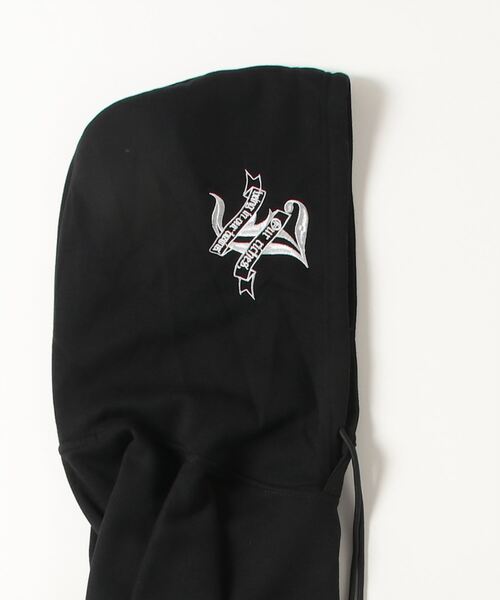 bike star(バイクスター)の「【31】オールドイングリッシュロゴフーディ(パーカー・メンズ・ブラック系1/サックスブルー/ブラック系2・MEDIUM/LARGE)」の7枚目の写真