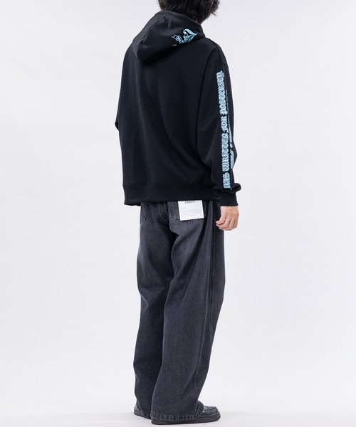 bike star(バイクスター)の「【31】オールドイングリッシュロゴフーディ(パーカー・メンズ・ブラック系1/サックスブルー/ブラック系2・MEDIUM/LARGE)」の20枚目の写真