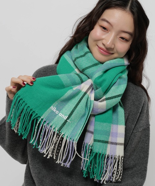 オリジナルチェックストール（ストール/ショール）｜niko and