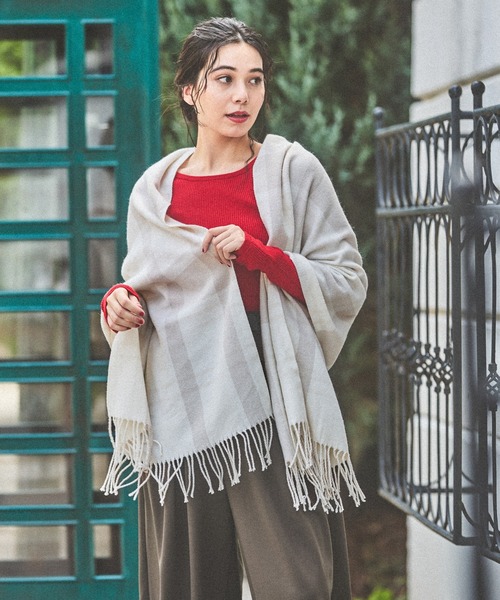 オリジナルチェックストール（ストール/ショール）｜niko and