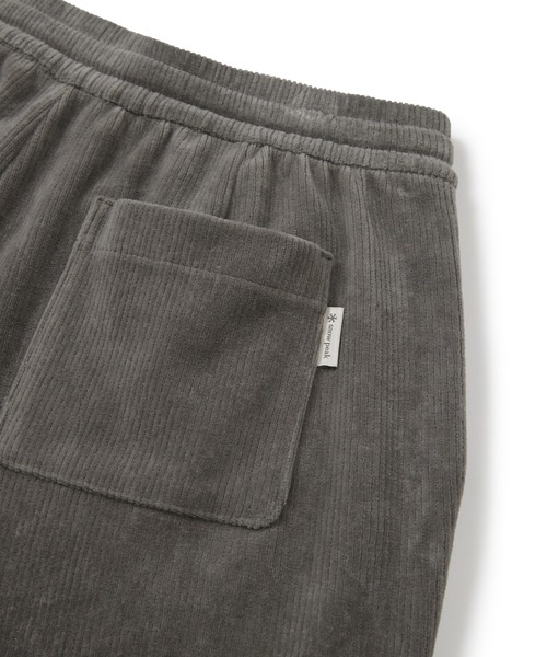 Snow Peak(スノーピーク)の「Snow Peak / Corduroy Semi-Wide Pants コーデュロイセミワイドパンツ 海外限定(スウェットパンツ・メンズ・ダークグレー/ブラウン・M/L/XL)」の9枚目の写真