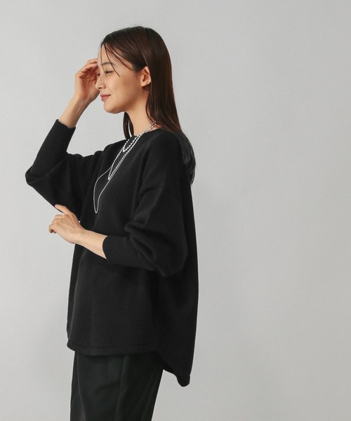 GLOBAL WORK（グローバルワーク）の「毛玉になりにくいドルマン/494139（ニット/セーター・レディース・ワインレッド/グレー/アイボリー/ブラック/ピンク系その他4/グリーン系その他3/ブラウン・REGULAR/SHORT）」の21枚目の写真