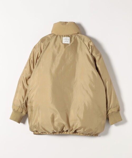 セール】SHIPS any: ナイロン スタンドカラー ダウン コクーン コート