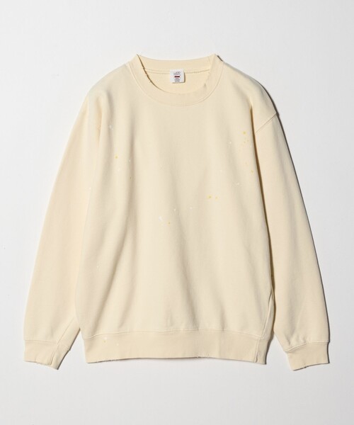 6(ROKU)＞ダメージ ペイント スウェット プルオーバー（スウェット