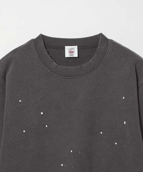 6(ROKU)＞ダメージ ペイント スウェット プルオーバー（スウェット