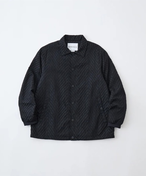 WHITE MOUNTAINEERING(ホワイトマウンテニアリング)の「【White Mountaineering/ホワイトマウンテニアリング】WINDSTOPPER HERRINGBONE JACQUARD COACH JACKET(ブルゾン・メンズ・ブラック・2/3)」の1枚目の写真