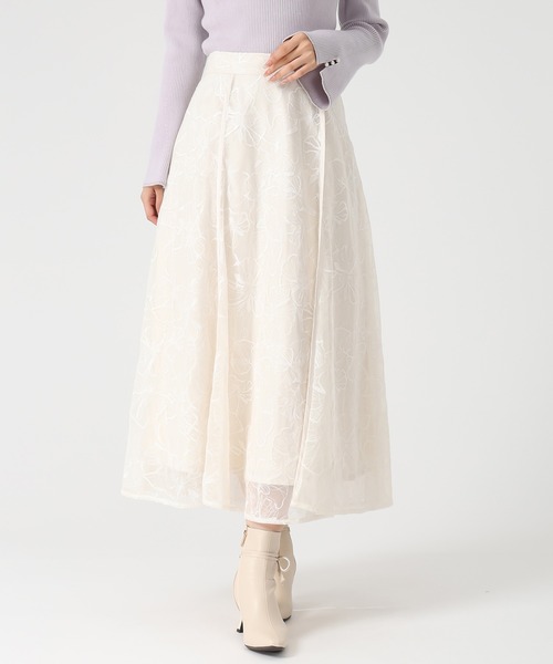 MISCH MASCH（ミッシュマッシュ）の「ラメ刺繍パイピングスカート（スカート・レディース・ピンク/グレー/アイボリー・M/S）」の22枚目の写真
