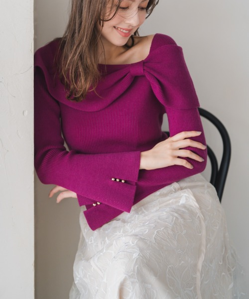 MISCH MASCH（ミッシュマッシュ）の「ラメ刺繍パイピングスカート（スカート・レディース・ピンク/グレー/アイボリー・M/S）」の13枚目の写真