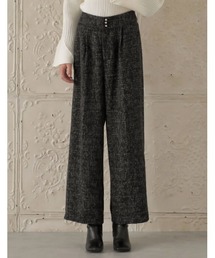 [MEISM by Re:EDIT][2025AW COLLECTION][低身長/高身長サイズ有]ライトツイードストレートパンツ