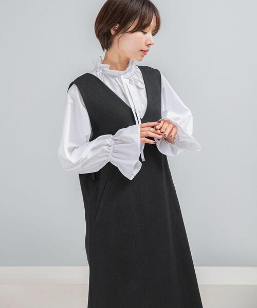URBAN RESEARCH ROSSO WOMEN(アーバンリサーチ ロッソ)の「フリルカラーブラウス(シャツ/ブラウス・レディース・ホワイト/ダークブラウン/ピンク系その他・FREE)」の4枚目の写真