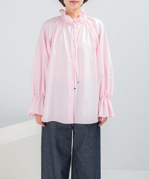 URBAN RESEARCH ROSSO WOMEN(アーバンリサーチ ロッソ)の「フリルカラーブラウス(シャツ/ブラウス・レディース・ホワイト/ダークブラウン/ピンク系その他・FREE)」の10枚目の写真
