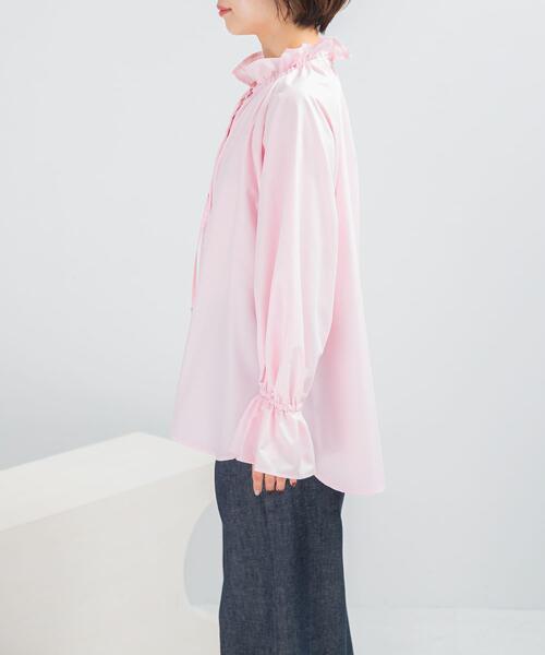 URBAN RESEARCH ROSSO WOMEN(アーバンリサーチ ロッソ)の「フリルカラーブラウス(シャツ/ブラウス・レディース・ホワイト/ダークブラウン/ピンク系その他・FREE)」の11枚目の写真