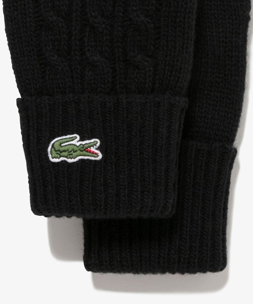 LACOSTE（ラコステ）の「ケーブルニットウールグローブ（手袋・メンズ・ブラック/グレー/ネイビー・FREE）」の8枚目の写真