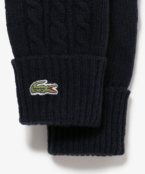 LACOSTE（ラコステ）の「ケーブルニットウールグローブ（手袋・メンズ・ブラック/グレー/ネイビー・FREE）」の11枚目の写真