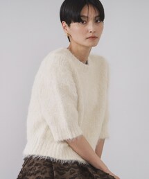 OPAQUE.CLIP | フェザーヤーンニット【洗濯機OK/抗ピル】(ニット/セーター)