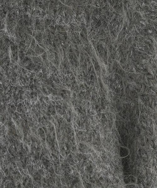 OPAQUE.CLIP（オペークドットクリップ）の「フェザーヤーンニット【洗濯機OK/抗ピル】（ニット/セーター・レディース・ブルー/アイボリー/ダークグレー・38/40/42）」の10枚目の写真