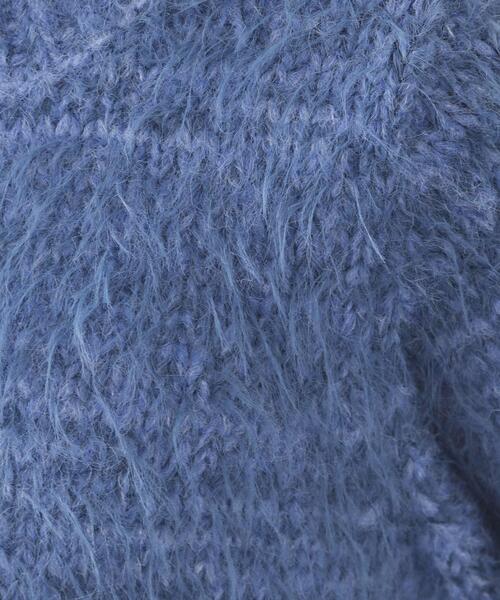 OPAQUE.CLIP（オペークドットクリップ）の「フェザーヤーンニット【洗濯機OK/抗ピル】（ニット/セーター・レディース・ブルー/アイボリー/ダークグレー・38/40/42）」の11枚目の写真