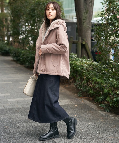 ikka（イッカ）の「ボンディングベイカースカート（スカート・レディース・ブラック/ネイビー/ベージュ・M/L/S）」の15枚目の写真