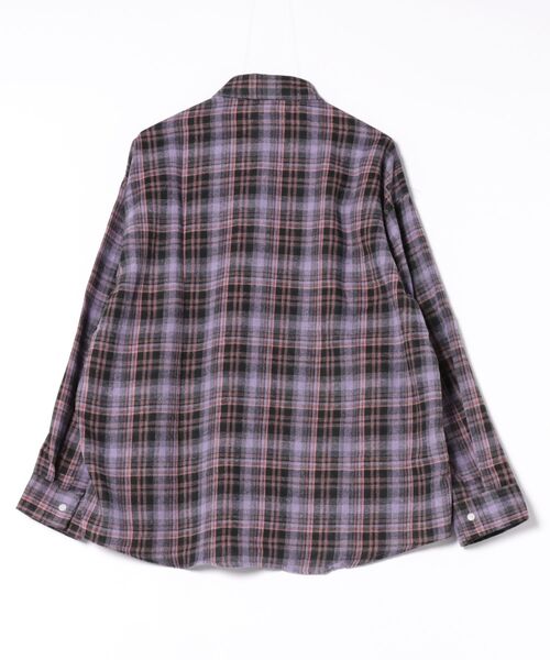 a.p.o.v.(エーピーオービー)の「a.p.o.v. クラシックチェック柄コットンネルシャツ(シャツ/ブラウス・メンズ・ネイビー系1/グレー/ブラック/レッド系1/レッド系2/ブラウン/ダークブラウン/グリーン/ピンク/ベージュ/パープル/イエロー/ネイビー系2/ネイビー系3・ONESIZE)」の15枚目の写真