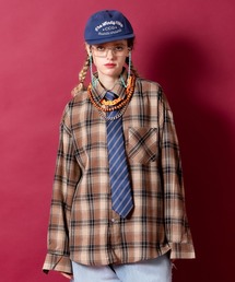 a.p.o.v.（エーピーオービー）の「a.p.o.v. クラシックチェック柄コットンネルシャツ（シャツ/ブラウス）」