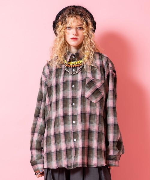 a.p.o.v.(エーピーオービー)の「a.p.o.v. クラシックチェック柄コットンネルシャツ(シャツ/ブラウス・メンズ・ネイビー系1/グレー/ブラック/レッド系1/レッド系2/ブラウン/ダークブラウン/グリーン/ピンク/ベージュ/パープル/イエロー/ネイビー系2/ネイビー系3・ONESIZE)」の12枚目の写真