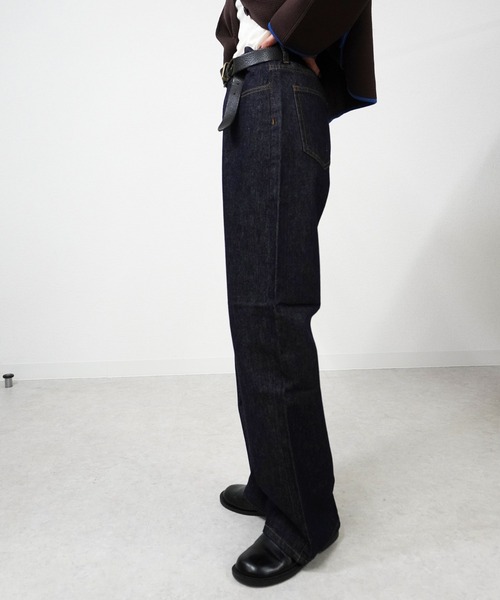 gossara(ゴサラ)の「ベーシックデニムパンツ(デニムパンツ・レディース・インディゴブルー・SMALL)」の3枚目の写真