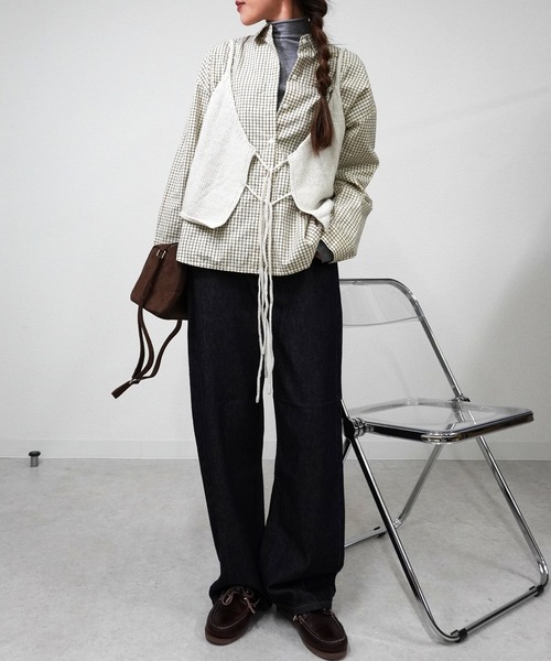 gossara(ゴサラ)の「ベーシックデニムパンツ(デニムパンツ・レディース・インディゴブルー・SMALL)」の8枚目の写真