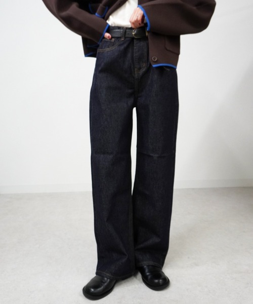 gossara(ゴサラ)の「ベーシックデニムパンツ(デニムパンツ・レディース・インディゴブルー・SMALL)」の5枚目の写真