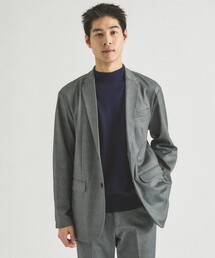 ABAHOUSE GRAY | 【新型/セットアップ対応】ポンチ ジャケット / 4WAYストレッチ / ウォッシャブル(テーラードジャケット)