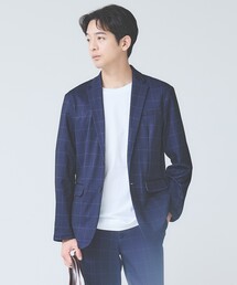 ABAHOUSE GRAY | 【新型/セットアップ対応】ポンチ ジャケット / 4WAYストレッチ / ウォッシャブル(テーラードジャケット)