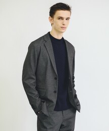 ABAHOUSE GRAY | 【新型/セットアップ対応】ポンチ ジャケット / 4WAYストレッチ / ウォッシャブル(テーラードジャケット)