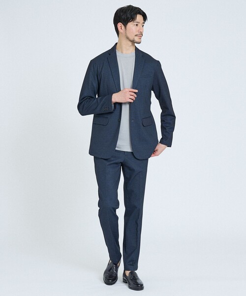 ABAHOUSE GRAY（アバハウスグレイ）の「【新型/セットアップ対応】ポンチ ジャケット / 4WAYストレッチ / ウォッシャブル（テーラードジャケット・メンズ・ネイビー/その他1/ブルー系その他/グレー/その他/ブラック・46/44/50/48）」の7枚目の写真