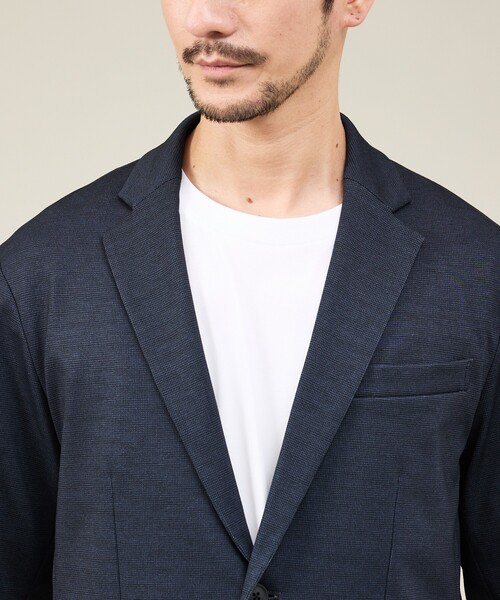 ABAHOUSE GRAY（アバハウスグレイ）の「【新型/セットアップ対応】ポンチ ジャケット / 4WAYストレッチ / ウォッシャブル（テーラードジャケット・メンズ・ネイビー/その他1/ブルー系その他/グレー/その他/ブラック・46/44/50/48）」の7枚目の写真