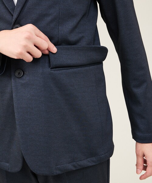 ABAHOUSE GRAY（アバハウスグレイ）の「【新型/セットアップ対応】ポンチ ジャケット / 4WAYストレッチ / ウォッシャブル（テーラードジャケット・メンズ・ネイビー/その他1/ブルー系その他/グレー/その他/ブラック・46/44/50/48）」の11枚目の写真