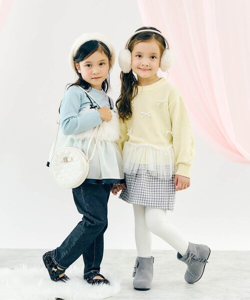 apres les cours(アプレレクール)の「【ジュニア対応】リボンタックスカート(スカート・キッズ・グレー/レッド・80/90/100/110/120/130/140)」の5枚目の写真