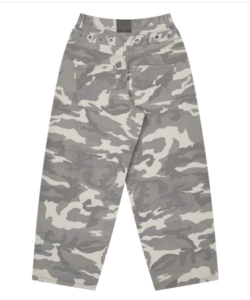 NIIER NOR(ニアノア)の「A'GEM/9 × .kom 『NIIER NOR/ニアノア』 EYELET DOUBLE WAIST PANTS/アイレット ダブルウエスト パンツ(その他パンツ・レディース・ブラック/グレー・S/M)」の14枚目の写真