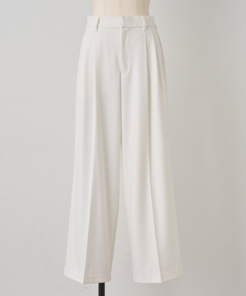 BEARDSLEY（ビアズリー）の「裏起毛タックバギーパンツ（その他パンツ・レディース・ホワイト/ライトグレー・FREE）」の15枚目の写真