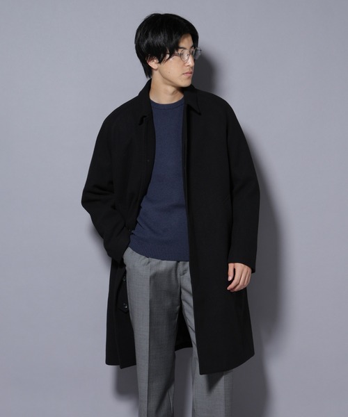 【2/16 まで】【ほぼ新品】ナノユニバース テックメルトンステンカラーコート NANO universe ステンカラーコート コート テックメルトンステン