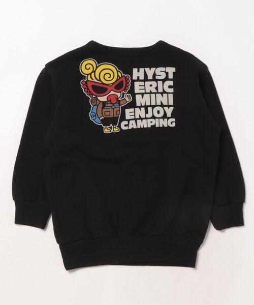 HYSTERIC MINI(ヒステリックミニ)の「CAMP BEAR 裏毛トレーナー(スウェット・キッズ・ブラック/レッド/杢グレー・100/110/120)」の4枚目の写真