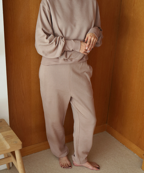 EMILY WEEK(エミリーウィーク)の「セカンドスキンスウェットパンツ(スウェットパンツ・レディース・グリーン/ブラウン/ベージュ・FREE)」の2枚目の写真