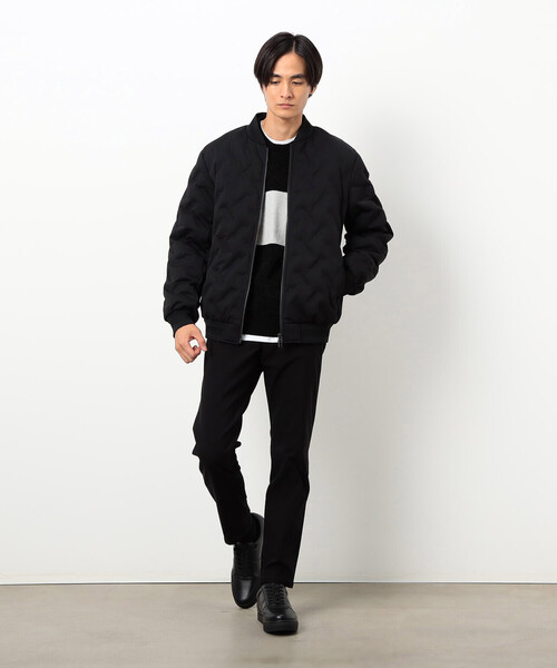COMME CA ISM(コムサイズム)の「モール カラーブロッキングニット(ニット/セーター・メンズ・サックスブルー/ブラック・LARGE/MEDIUM)」の3枚目の写真