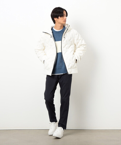 COMME CA ISM(コムサイズム)の「モール カラーブロッキングニット(ニット/セーター・メンズ・サックスブルー/ブラック・LARGE/MEDIUM)」の8枚目の写真