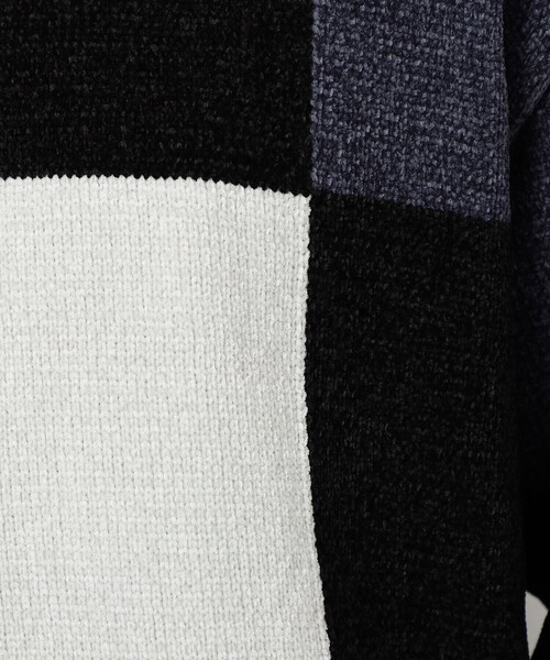 COMME CA ISM(コムサイズム)の「モール カラーブロッキングニット(ニット/セーター・メンズ・サックスブルー/ブラック・LARGE/MEDIUM)」の19枚目の写真