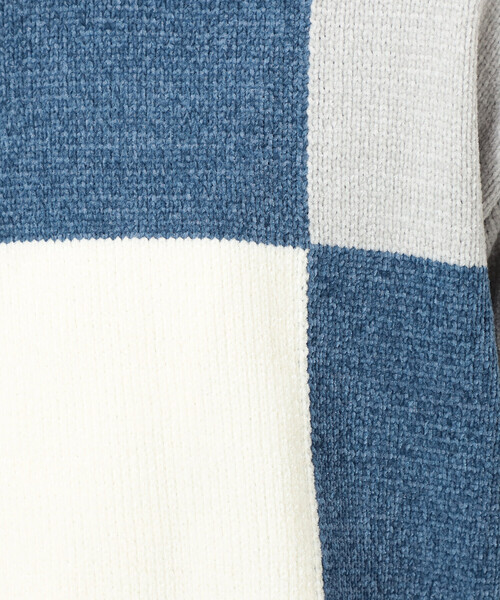 COMME CA ISM(コムサイズム)の「モール カラーブロッキングニット(ニット/セーター・メンズ・サックスブルー/ブラック・LARGE/MEDIUM)」の20枚目の写真