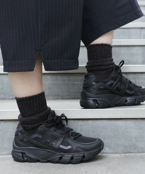 JOURNAL STANDARD LUXE（ジャーナルスタンダード　ラックス）の「バルキーWOOL SOCKS（ソックス/靴下・レディース・チャコールグレー/ピンク/ブルー/ホワイト×ホワイト/ワイン・FREE）」の6枚目の写真