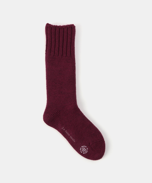 JOURNAL STANDARD LUXE（ジャーナルスタンダード　ラックス）の「バルキーWOOL SOCKS（ソックス/靴下・レディース・チャコールグレー/ピンク/ブルー/ホワイト×ホワイト/ワイン・FREE）」の15枚目の写真