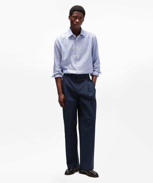 TOMMY HILFIGER(トミーヒルフィガー)の「ウォッシュドワイドレッグチノパンツ(チノパンツ・メンズ・ネイビー・46/50/52)」の2枚目の写真